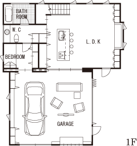 plan B 2LDK＋ビルトインガレージ（1台）