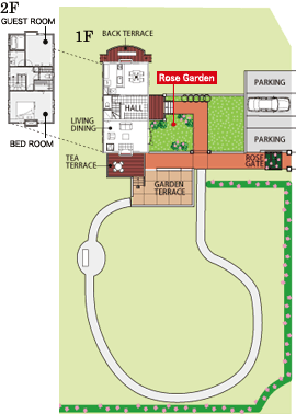 planA Rose Gaden（2LDK＋ローズガーデン＋バラの生け垣）